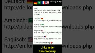 Grammatik Deutsch Arabisch Englisch Französisch Grammar German Arabic English French [upl. by Nezah]