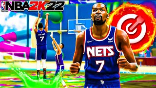 NEW REBIRTH “KEVIN DURANT” BUILD W BEST JUMPSHOT is UNSTOPPABLE IN NBA 2K22 [upl. by Dorotea]