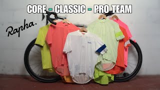 Core vs Classic vs Pro Team Rapha Jersey Showdown [upl. by Rizika]