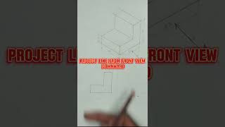 ORTHOGRAPHIC PROJECTION engineeringdrawing technicaldrawing shortfeeds orthographicdrawing [upl. by Udela]