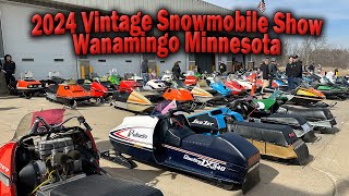 2024 Vintage Snowmobile Show  Wanamingo Minnesota [upl. by Deutsch]