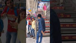 🔥 Jhatka Prank 😱 Dono Masti Kar Rahe the 🤣😂 current prank cute girls funny metro [upl. by Eppesiug]