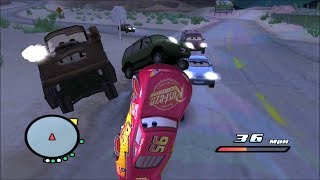 Disney Pixars Cars Movie Game  Crash Mcqueen 121  Radiator Springs Line Up [upl. by Oatis116]