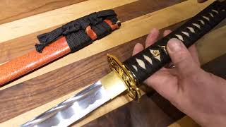 Cold Steel Tachi Katana 30” Damascus Sword [upl. by Kirwin]