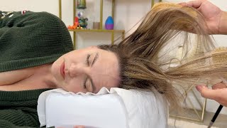 HEAD MASSAGE Brushing Vibration Tapping Sleep Therapy w Tinkling Rings [upl. by Repooc]