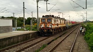 130 KMPH Inaugural Run  Bandra Lalkuan SF Express with Decorated GZB WAP7 [upl. by Aissirac]