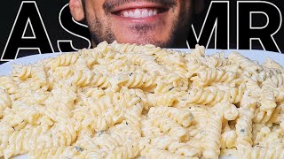 ASMR GARLIC PARMESAN FUSILLI PASTA EATING SOUNDS NO TALKING MUKBANG [upl. by Esinek]