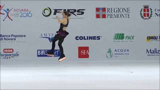 Kuk Metka  Short Program  InLine  World Championship Novara 2016 [upl. by Barkley]