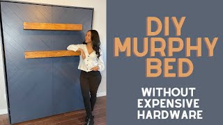 DIY Murphy Bed with Cheaper Hardware [upl. by Annohsal]