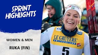 Hagstroem and Klaebo take Sprint wins in day 2 at Ruka  FIS Cross Country World Cup 2425 [upl. by Choong]