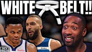 Gils Arena CLOWNS Rudy Gobert For Ducking Westbrook [upl. by Anoerb]