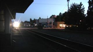 HiDefBNSFamp Amtrak At The Old NP Station Kent WA 92510 MP1629 [upl. by Adnilreb652]