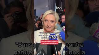 Voici la réaction de Marine Le Pen aux résultats du deuxième tour des élections législatives 2024 [upl. by Oram]