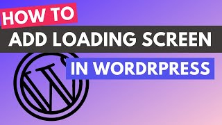 Best Wordpress Preloader Plugin  How to Add PreloaderLoading Screen to Wordpress Website [upl. by Rothberg]