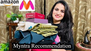 Party Wear Myntra Kurta Set Haul Myntra Recommendation Kurta Pant amp Dupatta Set Blazer Jewellery [upl. by Yerffe]