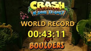 Boulders Former WR PS4 004311  Crash Bandicoot N Sane Trilogy [upl. by Akinna632]