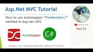 Part 53 How to use Automapper ForMember Method in ASPNET MVC [upl. by Gerdeen]