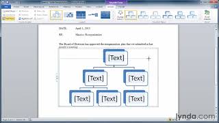 Word Tutorial  Working with SmartArt [upl. by Beuthel801]