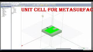 unit cell of metasurface 180 degree phase shift at 5 8 resonance frequency in hfss [upl. by Sidnarb25]