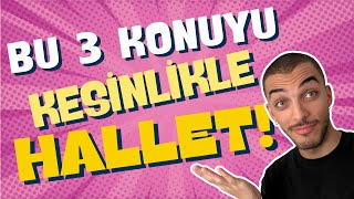 Matematikte Bu 3 Konuyu Hallet yks2026 11sınıf yks [upl. by Aramoy267]