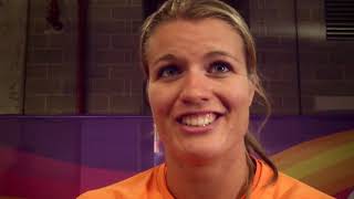 Dafne Schippers after repeating as 200m world champion [upl. by Farrington108]