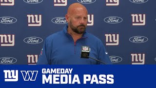 Giants vs Commanders Postgame Interviews Brian Daboll Daniel Jones Malik Nabers Devin Singletary [upl. by Hannaj917]