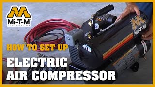 How To Set Up An Electric Air Compressor [upl. by Einttirb764]