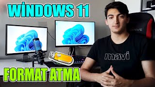 WİNDOWS 11 USB İLE FORMAT ATMA  2022 [upl. by Ahsinna340]