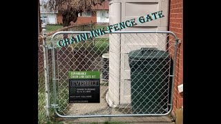 Chain link fence gate assembly [upl. by Aicilev150]