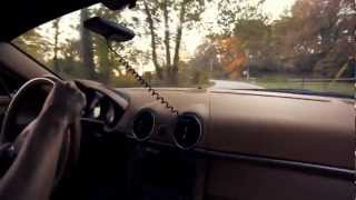 Loud Porsche Cayman S blasts backroads [upl. by Ttirrem]