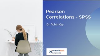 Pearson Correlation  SPSS [upl. by Geier15]