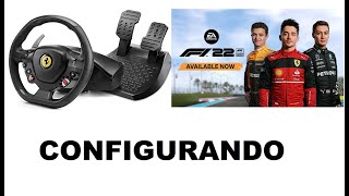 Configurando volante THRUSTMASTER T80 ferrari para F1 22 [upl. by Aneleairam729]