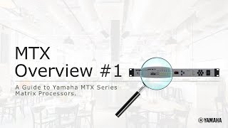 Yamaha MTXMRX MTX Overview 1 [upl. by Ailime]