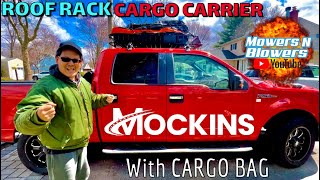 Mockins 64x39x6 Anti Rust Rooftop Cargo Carrier Waterproof Bag 250lb Cap Extendable Roof Basket Rack [upl. by Enerahs]