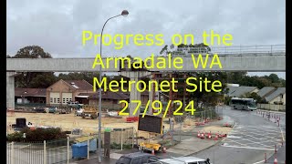 Progress at the Armadale WA Metronet Site 27 9 24 [upl. by Eniluqaj889]