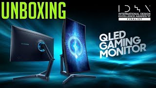 SAMSUNG 32quot CHG70 QLED HDR FREESYNC2 144HZ 1ms GAMING MONITOR UNBOXING [upl. by Etteneg]