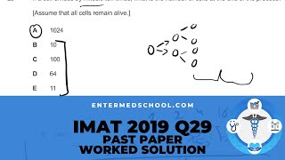 IMAT 2019 Past Paper  Q29  Biology  Worked Solution OLD [upl. by Nerhe]