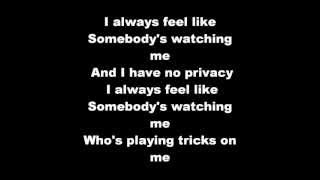 Rockwell  Somebodys Watching Me Lyrics [upl. by Eresed]