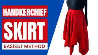 How To Make An Hankerchief Dress Handkerchief Skirt Tutorial [upl. by Verney]