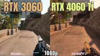 RTX 3060 vs RTX 4060 Ti 1080p gaming [upl. by Yenreit]