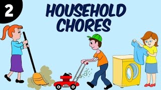 Learn Household Chores For Kids  Part 2  Learning Videos amp Educational Videos For Kids [upl. by Nyletac]