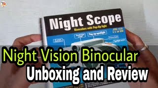 Night Vision Surveillance Scope Binoculars with Pop up Light Review hindi night vision binocular [upl. by Aisatan8]