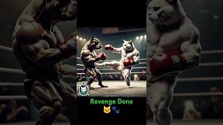 Revenge of dad 😭 Cat vs dog cat cats kitten kittens dog catlover trending shorts cutecat [upl. by Ahsinnod]