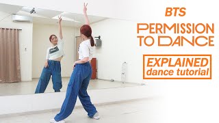 BTS 방탄소년단 Permission to Dance Dance Tutorial  Mirrored  Explained [upl. by Amarillas]