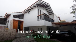 CASA EN VENTA CERCA AL MOLINA PLAZA  LA MOLINA [upl. by Ahseyk]