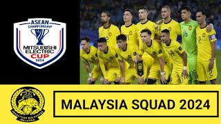 RESMI DAFTAR SQUAD MALAYSIA 2024 ASEAN CHAMPIONSHIP CUP 20242025 [upl. by Theta]