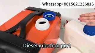 5kw air heater diesel24v 12v air gas heaterDiesel parking heater for cars [upl. by Aynwat491]