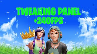 The BEST Tweaking Panel To Boost FPS amp Lower Input Delay In Fortnite Chapter 5 [upl. by Curzon]