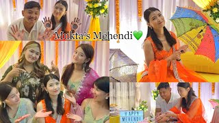 BRIDE TO BE 🥹❤️Mukta’s Mehendi💛💚🧡 Vlog  Supriya Gurung [upl. by Malcolm630]