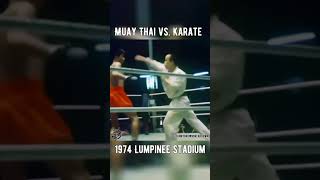 Muay Thai vs Karate 1974 Showdown Nongkhai vs Monoe [upl. by Nyraf]